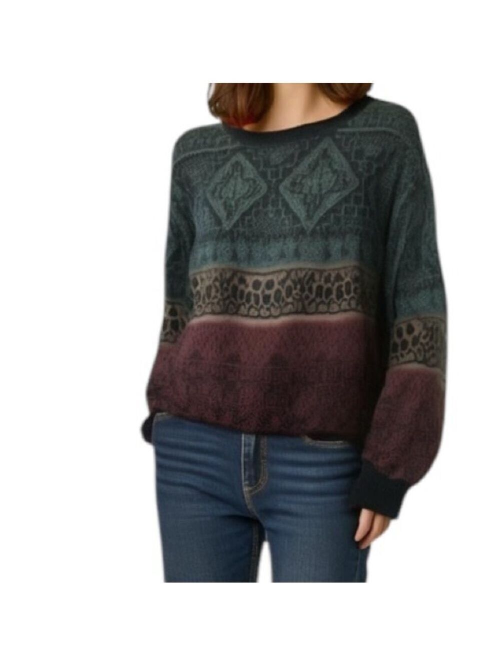 Vintage Jantzen Wool Blend Patterned Sweater Size L